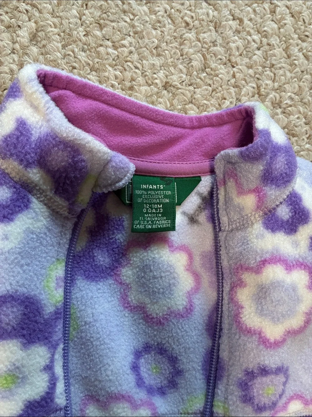 LL Bean Girls Fleece Vest